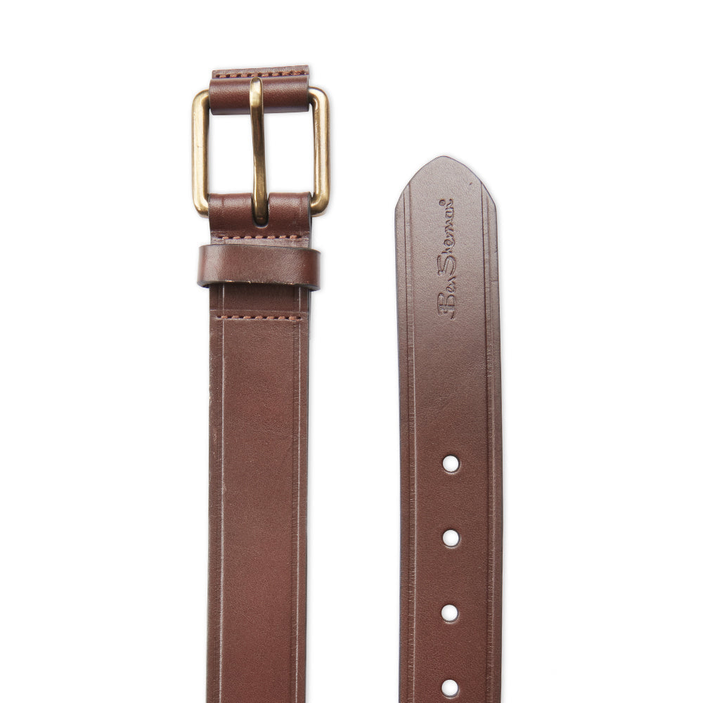 Ben Sherman Men's Leather Casual Pin Buckle Fashion Waist Belt XL/42-44" Brown — image 2