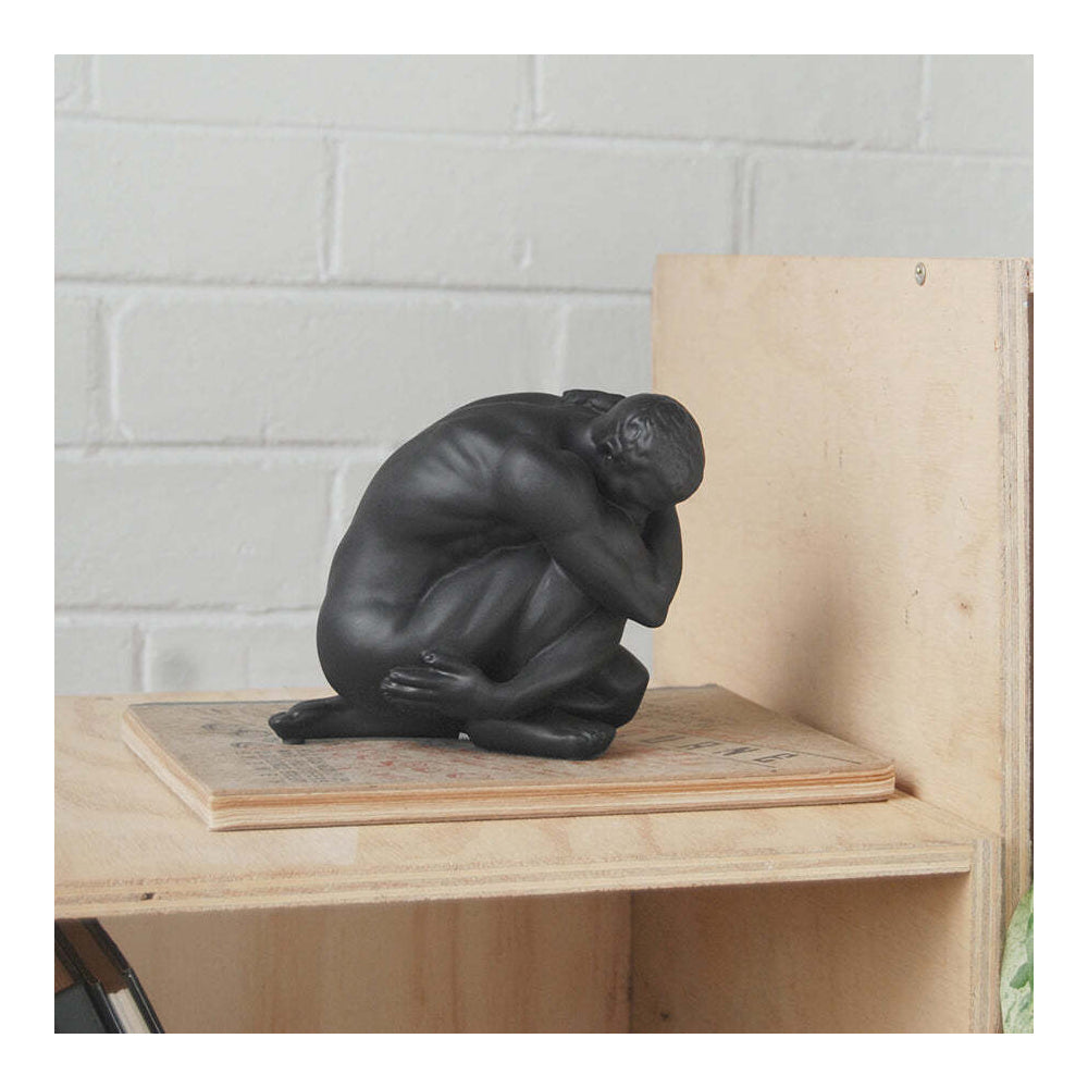 White Moose Resin Body Sculpture Aydian Home/Office Ornament Decor Black — image 2