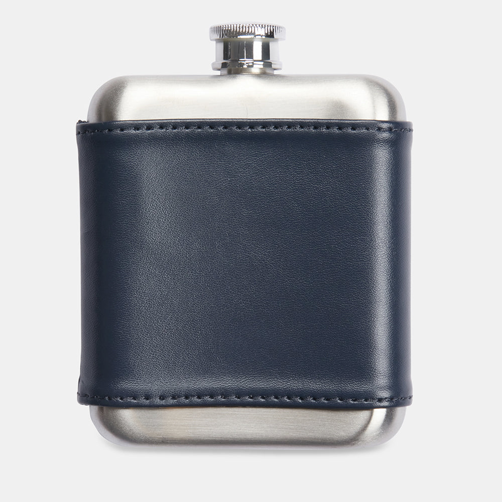 Ben Sherman Men's Stainless Steel Drinking Flask w/ Bottle Opener Keyring Navy — image 3