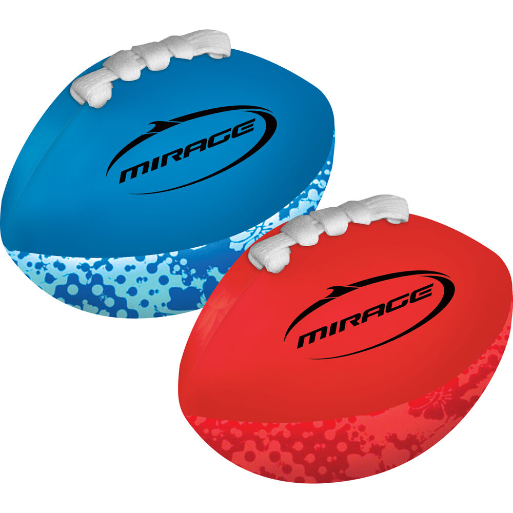 Mirage Mini Rugby Balls Kids Outdoor Water Toy Set Orange/Blue (2 Pieces)