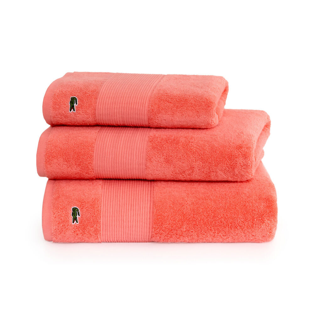 Lacoste 70x140cm Red Absorbent L Lecroco Bath Towel 100% Cotton 600gsm — image 5