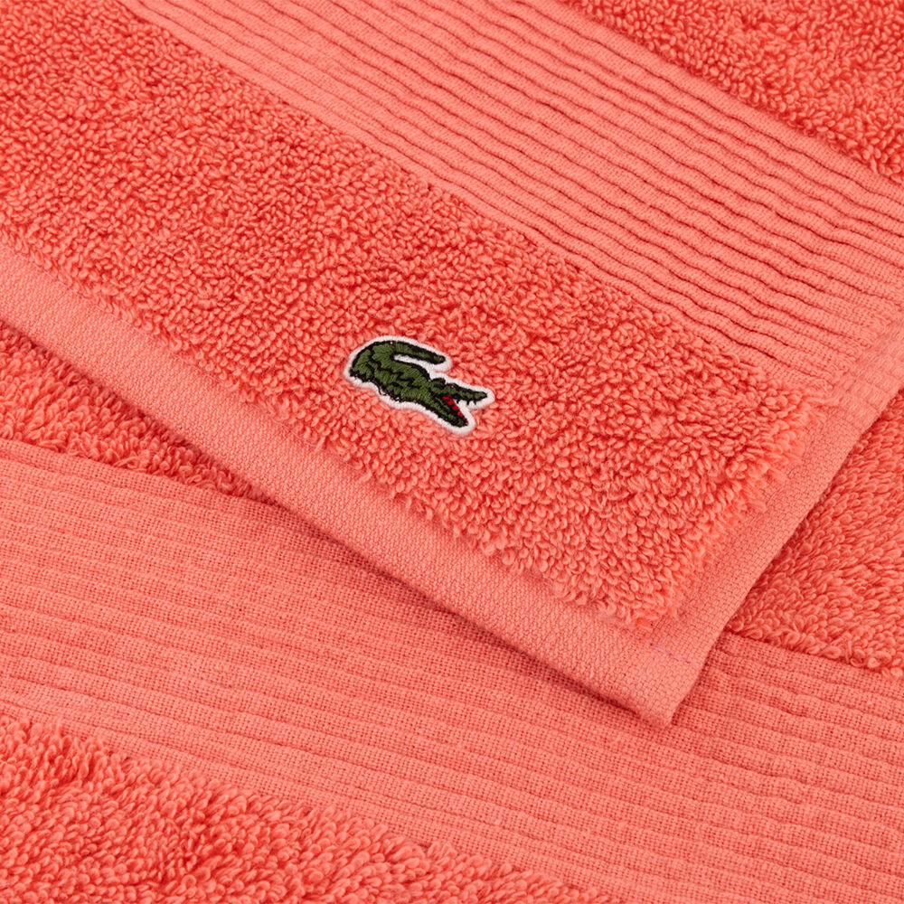 Lacoste 70x140cm Red Absorbent L Lecroco Bath Towel 100% Cotton 600gsm — image 3
