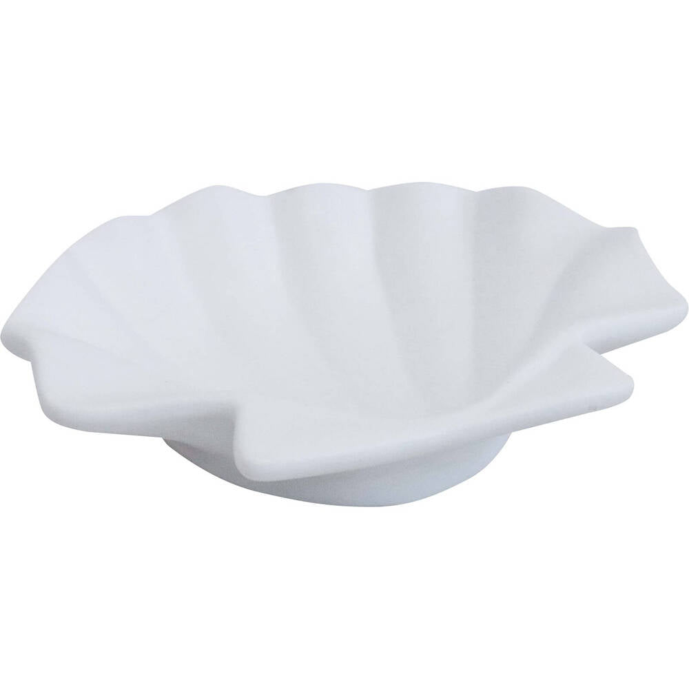 LVD Shell Plate Ceramic Trinket Dish Home/Lounge Tabletop Decor 17cm White — image 3