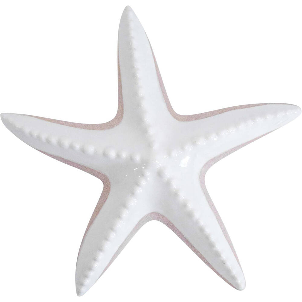 LVD Starfish Organic Ceramic Figurine Home/Lounge Tabletop Decor Large White