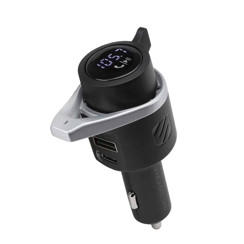Scosche Wireless Hands Free FM Transmitter Car Kit w/USB-C/USB-A Ports/Bluetooth — image 2