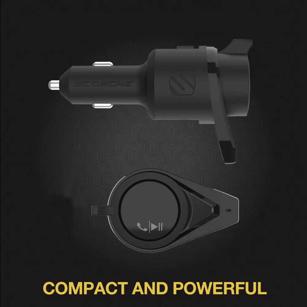 Scosche Wireless Hands Free FM Transmitter Car Kit w/USB-C/USB-A Ports/Bluetooth — image 7