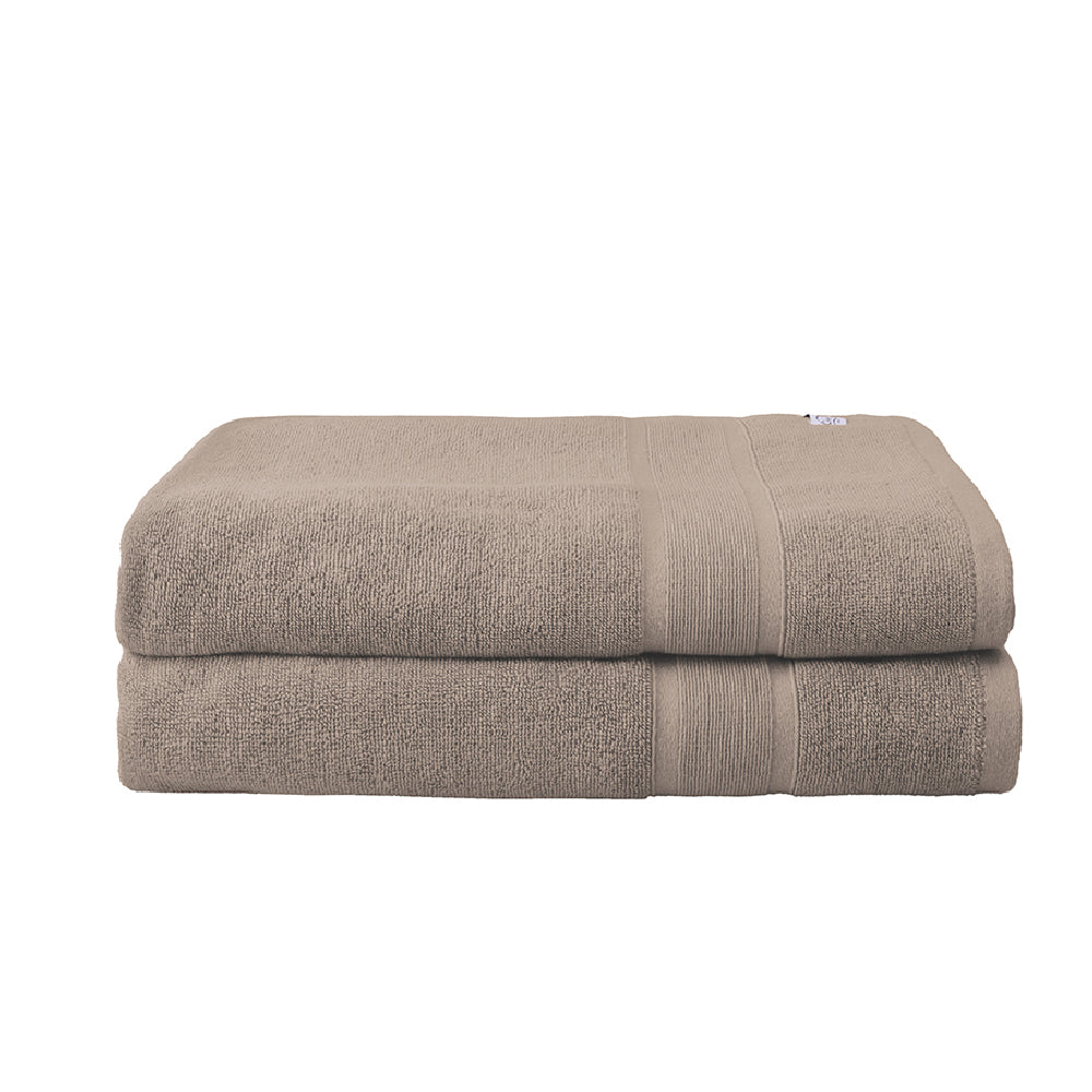 Onkaparinga Ultimate Alanya Turkish Cotton Bath Sheet/Towel Absorbent 550Gsm Almond (2 Pack) — image 3
