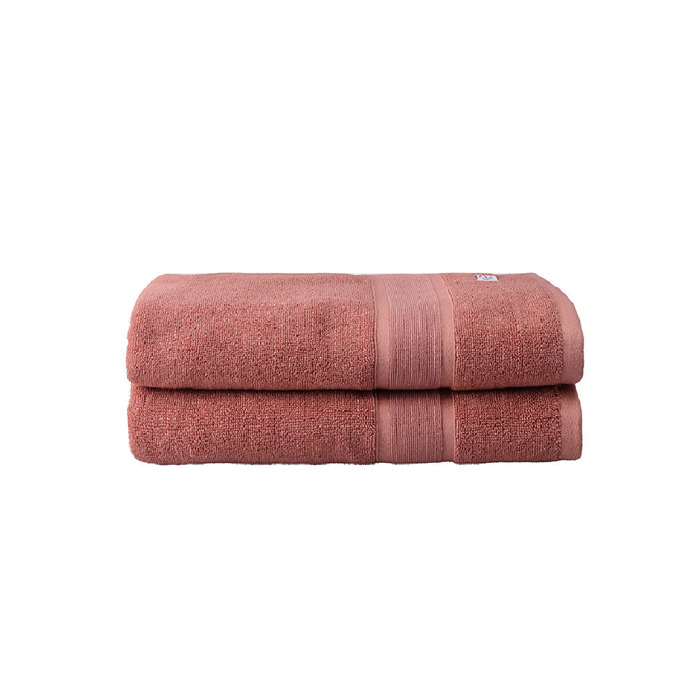 Onkaparinga Ultimate Alanya Turkish Cotton Bath Towel 550Gsm Highly Absorbant Clay (2 Pack) — image 3