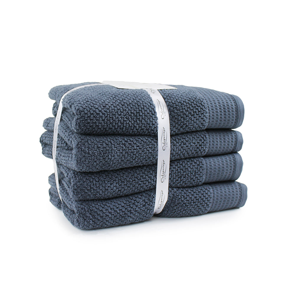 Onkaparinga 69x140cm Cotton Avalon Bathroom Towels Set 550GSM Midnight (4 Pieces) — image 2