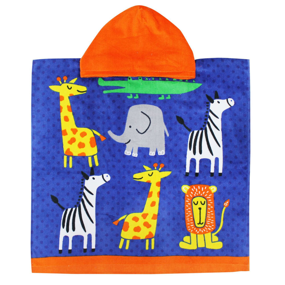 Onkaparinga Kids 60x120cm Absorbent Hooded Beach/Bath/Swimming Towel Animals