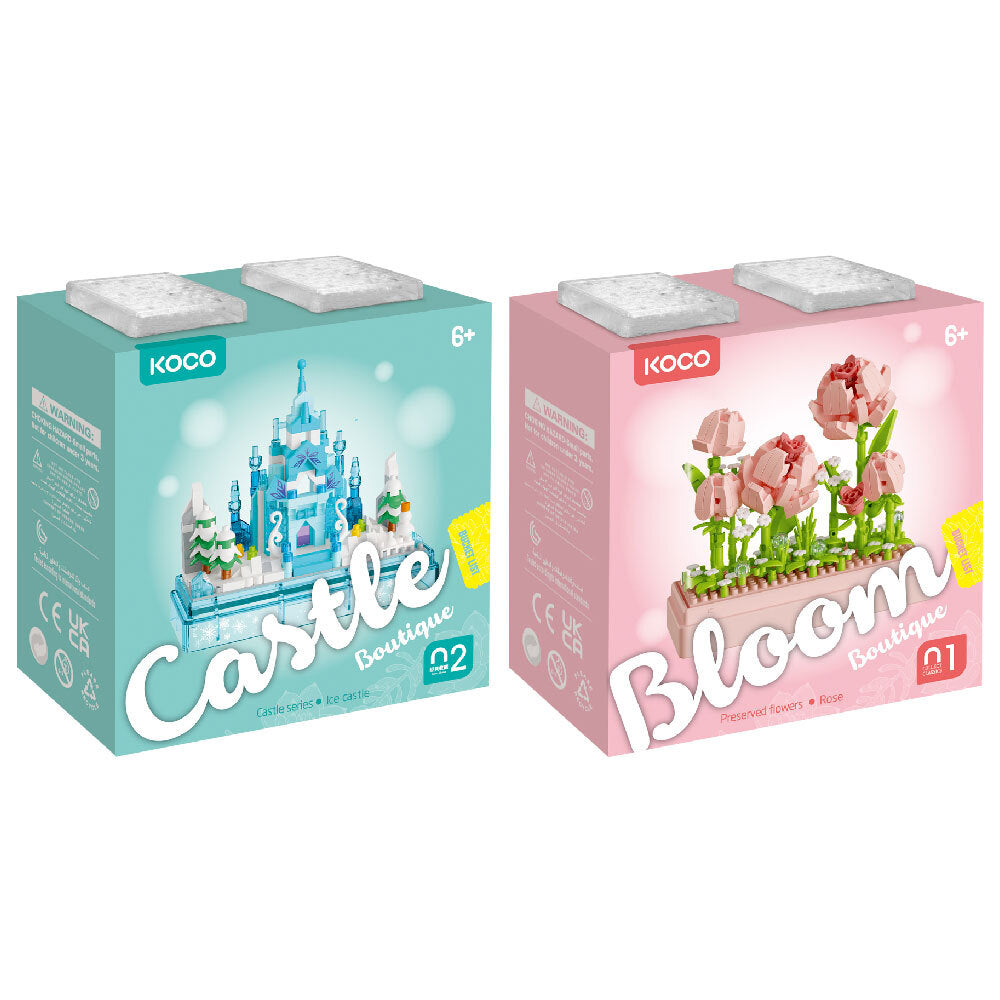 Koco Ice/Snow Castle amd 349pc Preserved Fresh Flower Rose Kids Toy 6y+ (381 Pieces)
