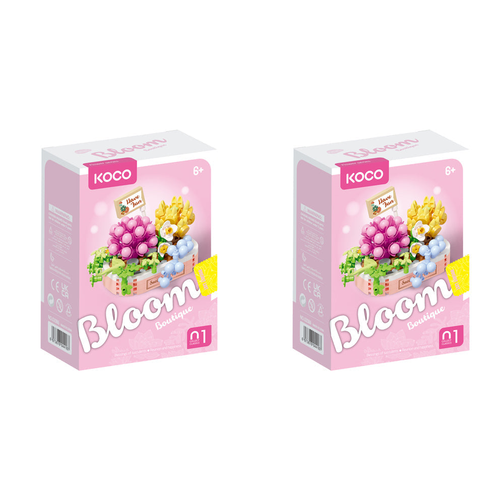 Koco 249pc Koco Succulent Combination Potted Plants Kids/Children Building Toy 6y+ (2 Pack)