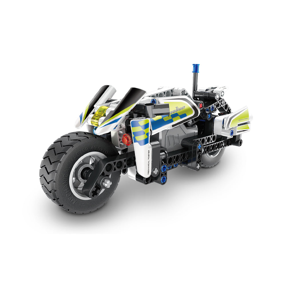 Im.Master Pull Back Police Motorbike Building Blocks Kids Toy Set 6y+ (193 Pieces) — image 2