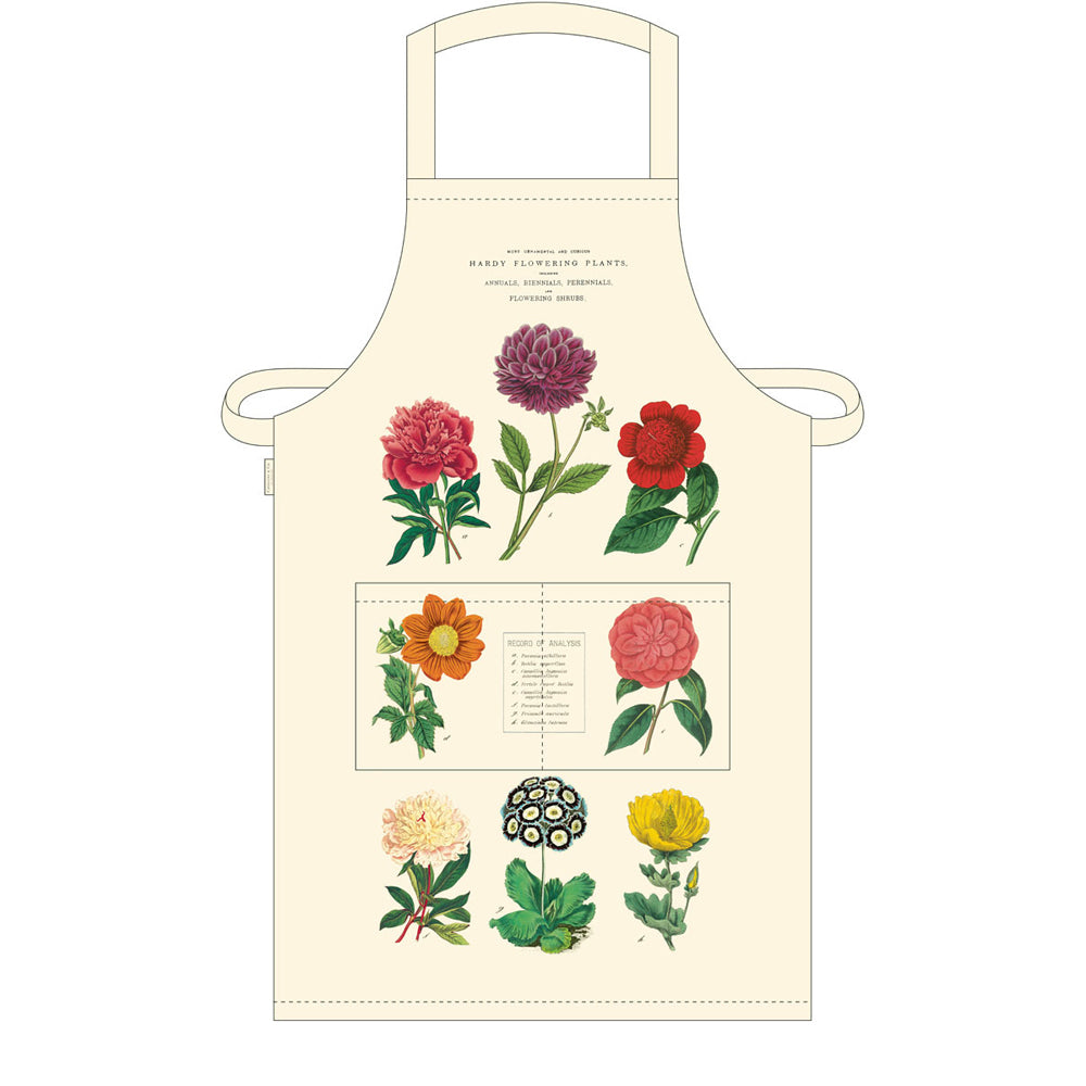 Cavallini Cotton Kitchen Cooking Apron w/ Adjustable Strap 48x80cm Botanica