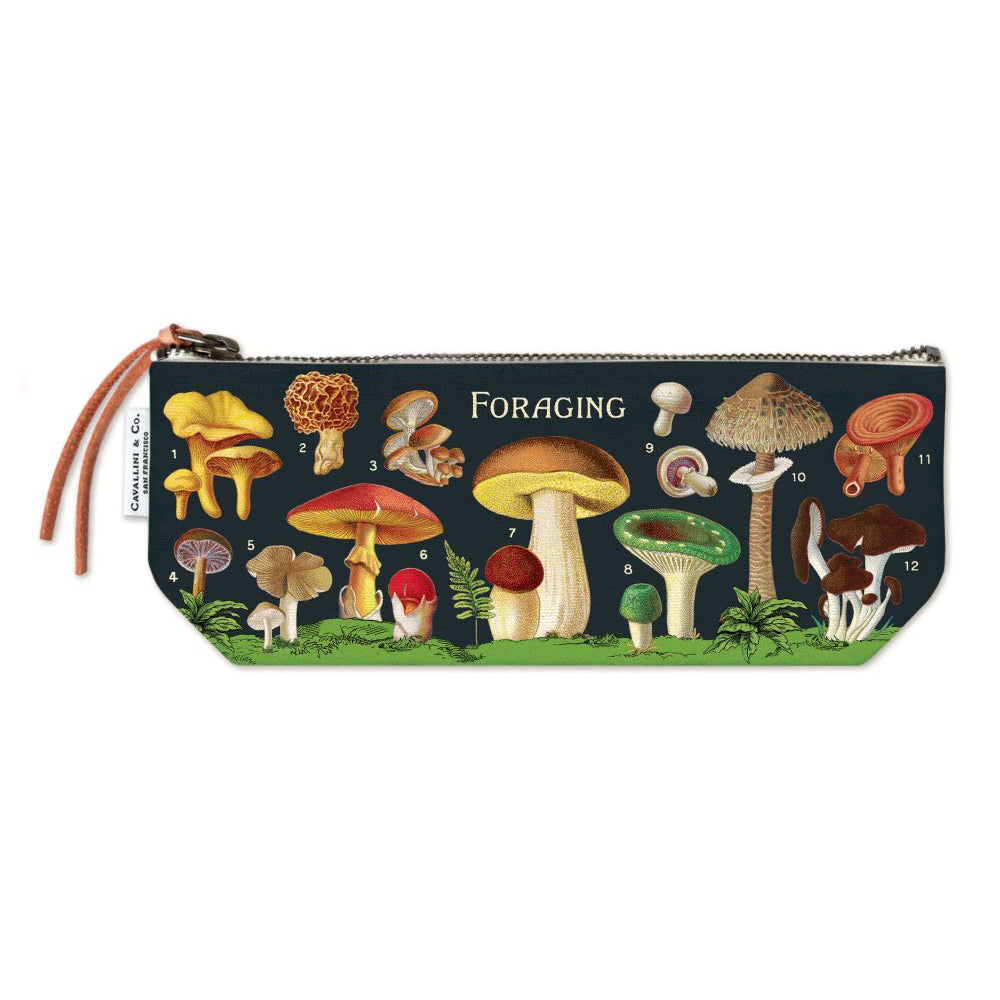 Cavallini Cotton Hand Carry Mini Pouch Storage Organiser 10x23cm Foraging