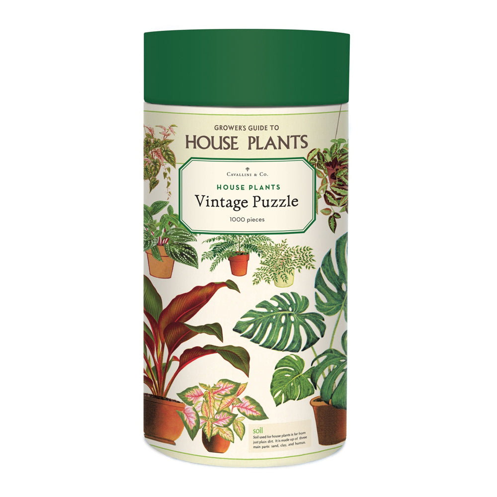 Cavallini Jigsaw Puzzle House Plants 55x70cm Educational Game (1000 Pieces)