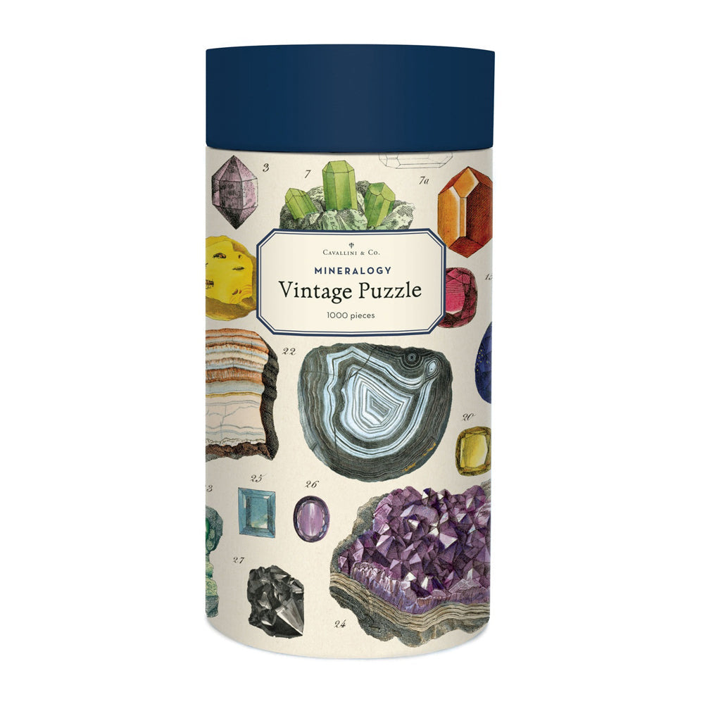 Cavallini Vintage Jigsaw Puzzle Mineralogy 55x70cm Learning Game (1000 Pieces)