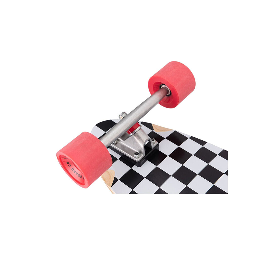 Rad Board CO Complete Pintail Mini Longboard Deck Checkers Black/White 9in — image 2