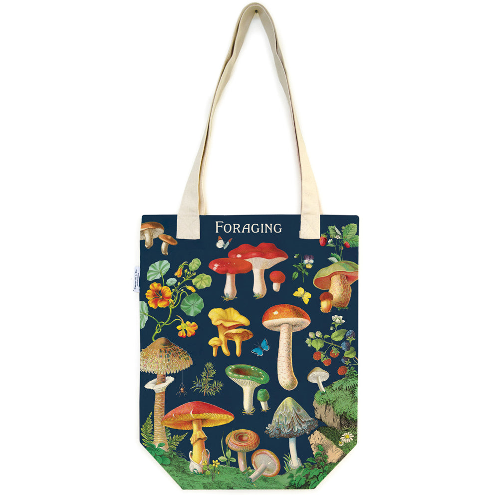 Cavallini Cotton Tote Bag Travel/Shopping Carry All Handbag 33x40cm Foraging