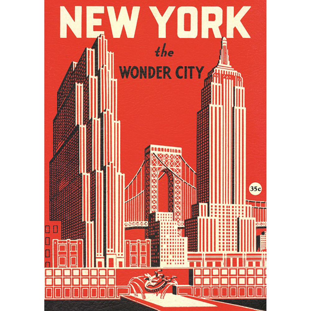 Cavallini Paper Poster Prints/Gift Wrap Art 50x70cm New York Wonder City (6 Pack) — image 2