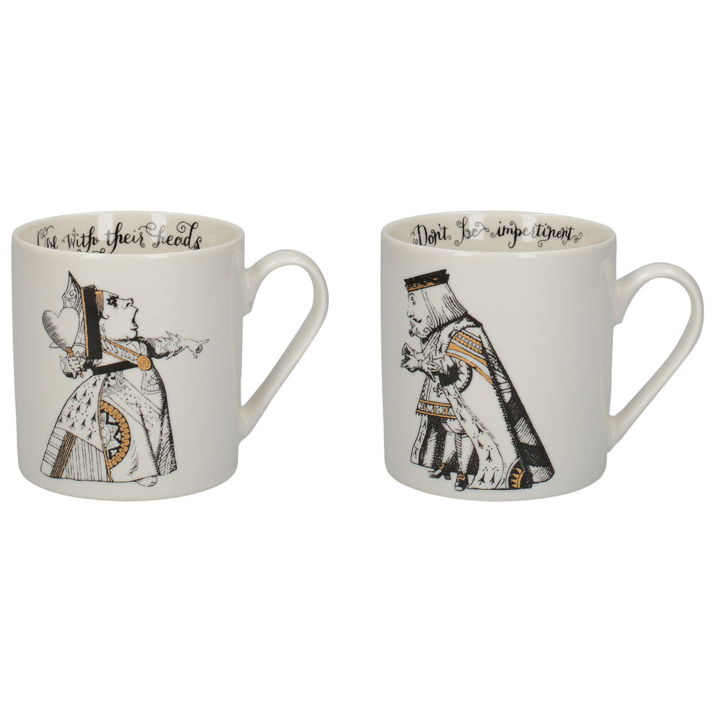 Mikasa x V & a Alice In Wonderland His and Hers Coffee Drinking Mug Set (2 Pieces)
