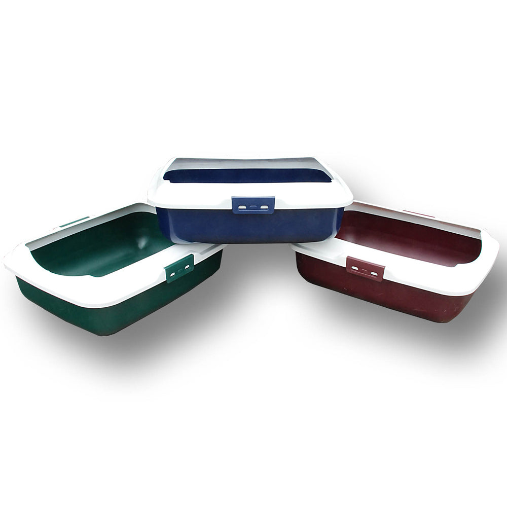 Showmaster Rectangular Size Reusable Plastic Pet/Cat Bathroom Litter Tray w/ Rim — image 2