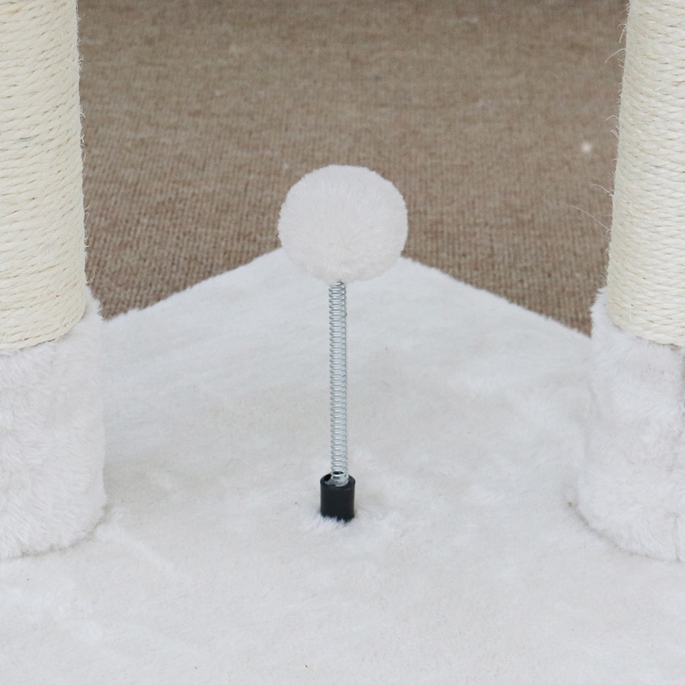 Catio 40x119cm Tranquility Abode Scratching Post Cat Tree Furniture Pet Play WHT — image 4