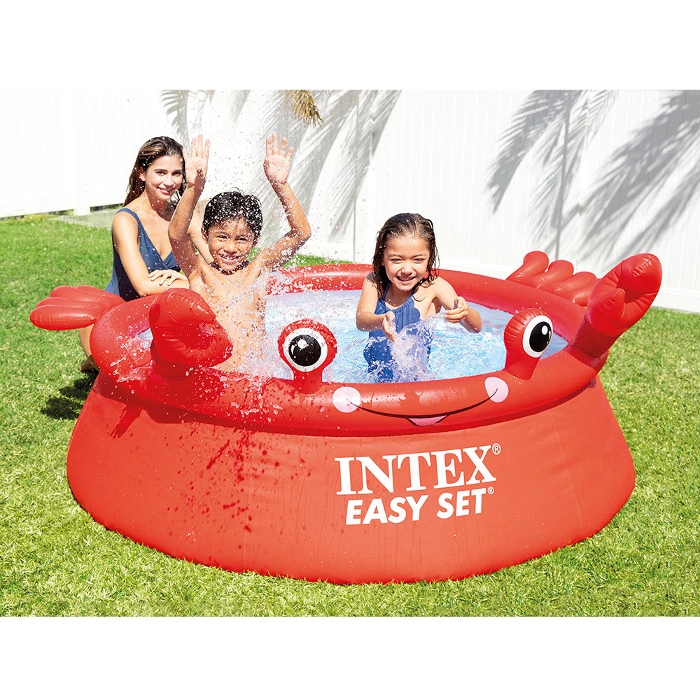 Intex 1.83m x 51cm Happy Crab Easy Set Kids/Children Swimming Inflatable Pool 2P — image 2