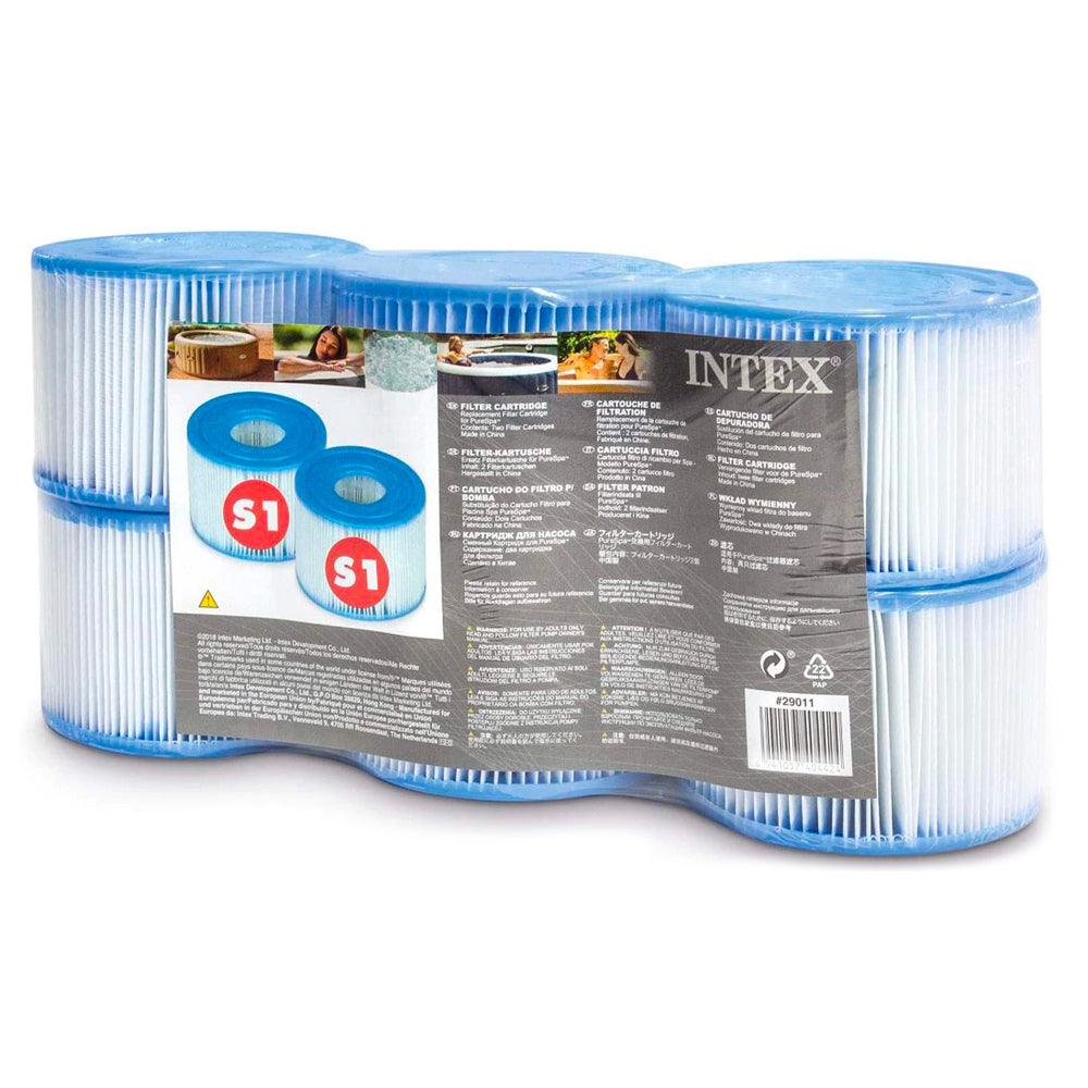 Intex Filter Cartridges S1 Heavy Duty Dacron Paper Pool Filters (6 Pieces) — image 2