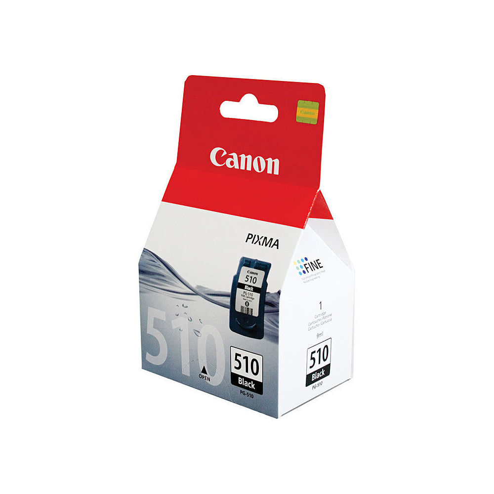 Canon Pixma PG510 Original Replacement Ink Printer Cartridge 220 Page Yield BLK