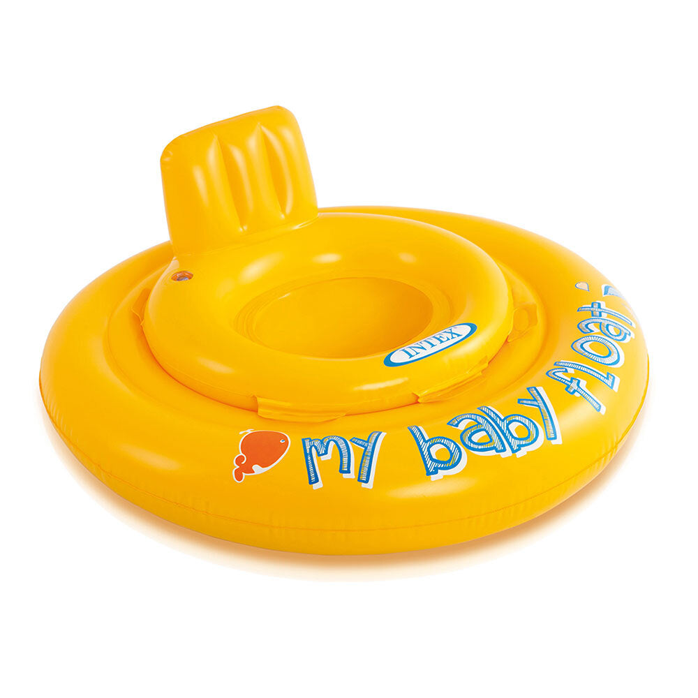 Intex 70cm My Baby Infant Inflatable Pool Float 6-12m Dual Support/Diaper Seat