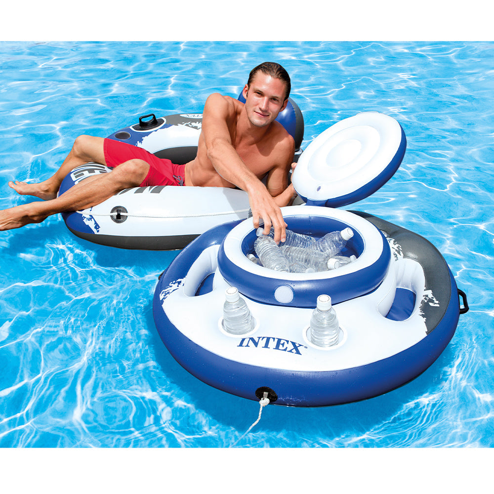 Intex 89cm Megachill Outdoor Float Pool Beach Water Cup Holder/Chiller Cooler — image 2