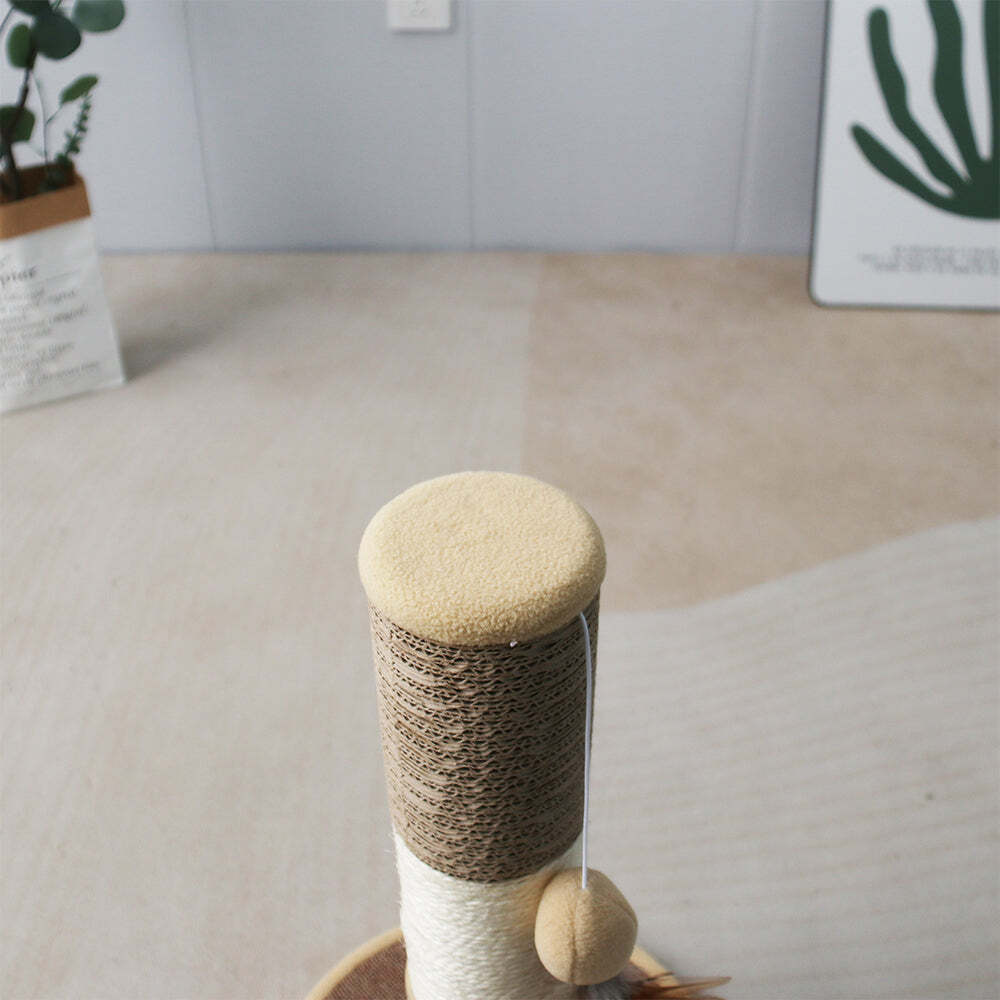 Catio Sisal Pet Cat Scratching Post Furniture Scratcher w/ Hanging Play Toy — image 5