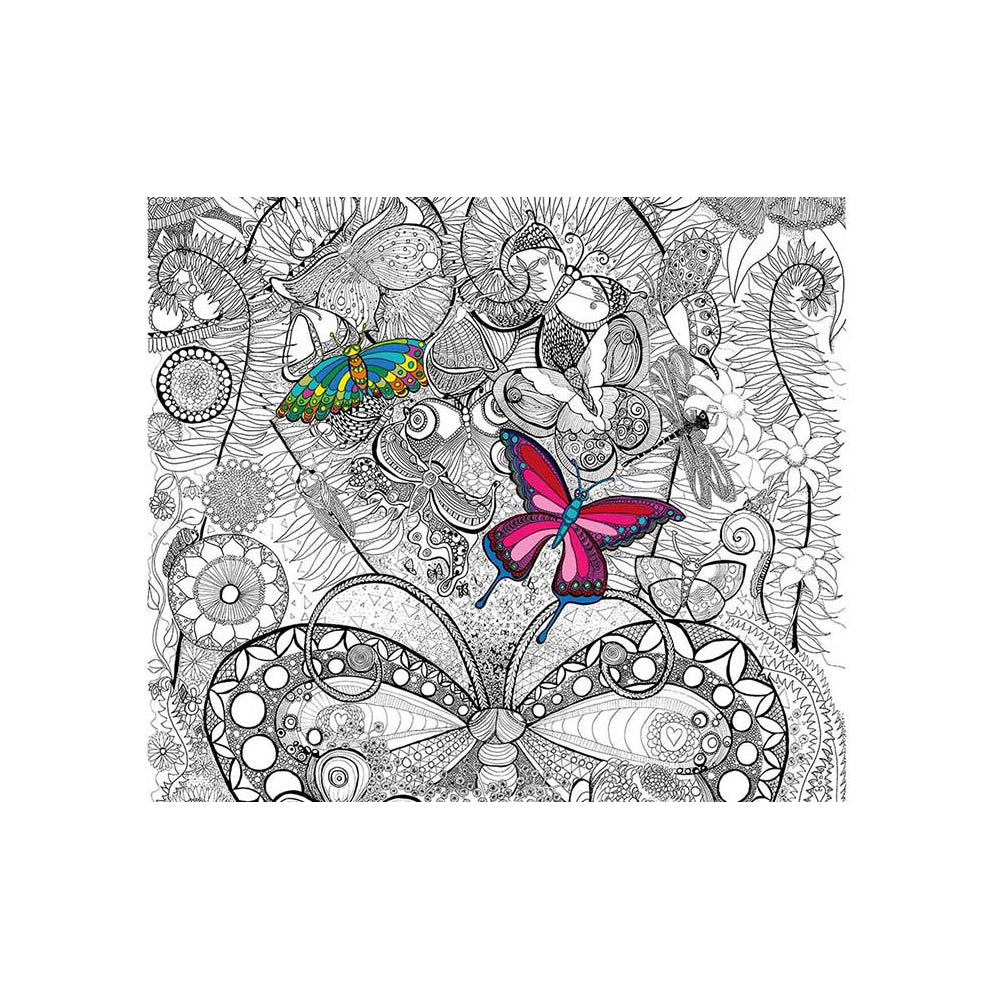 Colouraway In Poster Kit Kids/Children Fun Colouring In a Native Garden 8y+