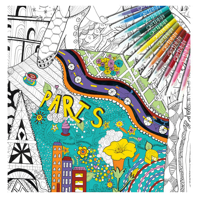 Colouraway In Poster Kit Kids/Children Fun Colouring Art/Craft On My Travels 8y+