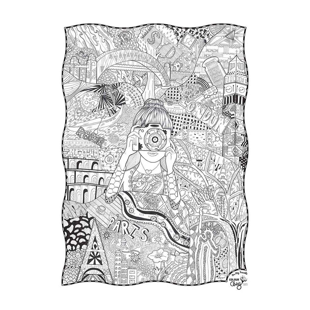 Colouraway In Poster Kit Kids/Children Fun Colouring Art/Craft On My Travels 8y+ — image 2