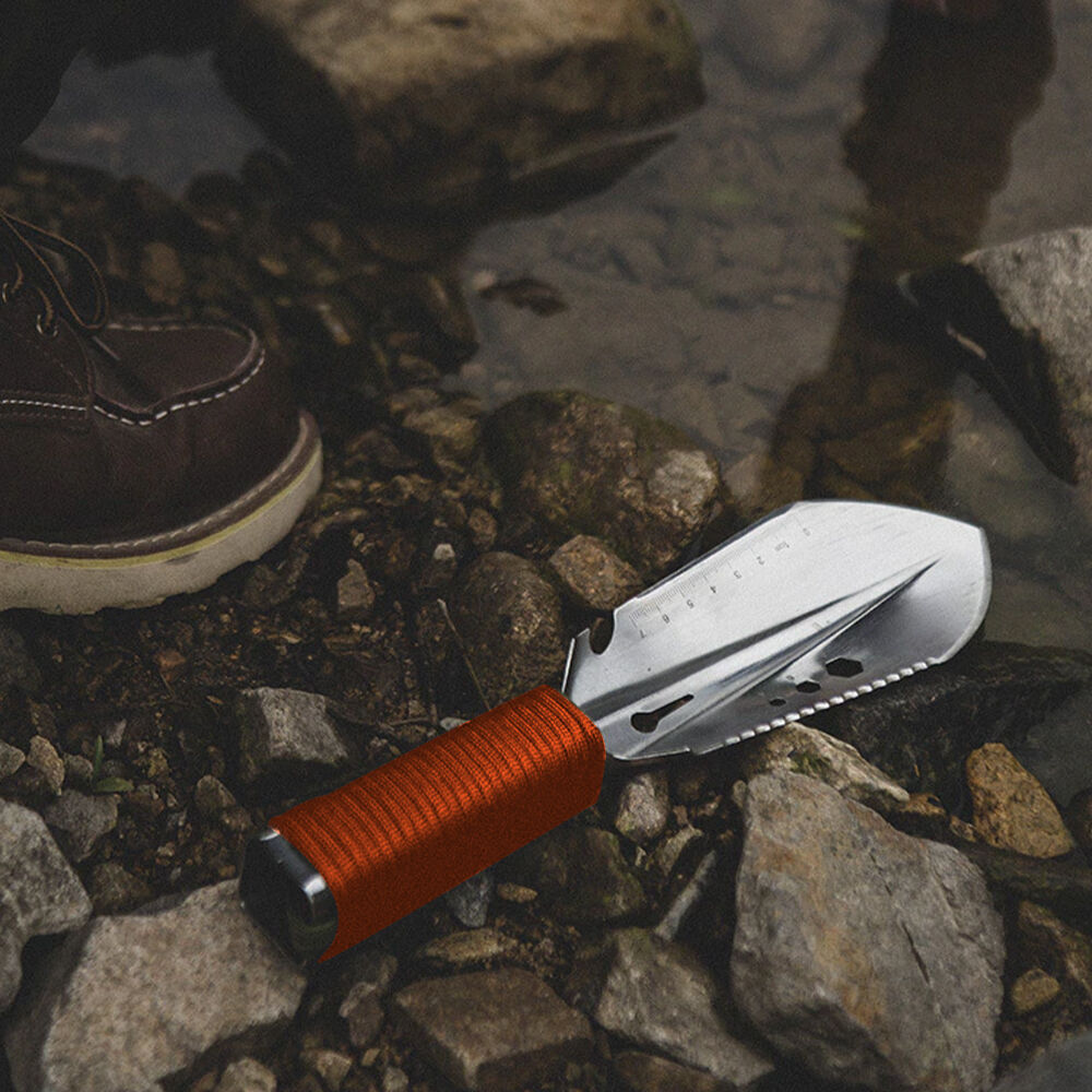Wildtrak 7-Function 28cm Mini Serrated Hand Shovel w/Pouch Outdoor Camping Black — image 2