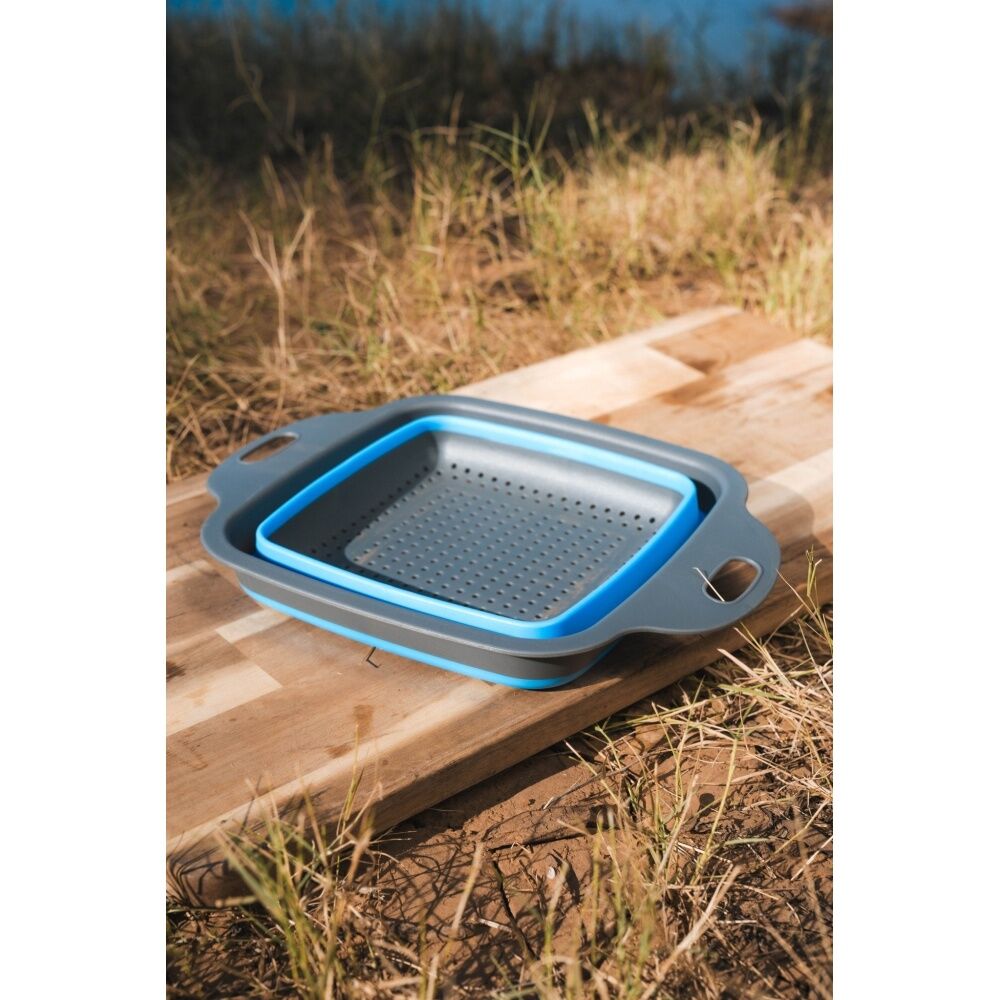 Wildtrak Expanda 29x22cm Foldable Strainer Outdoor Travel Camping Storage Blue — image 2