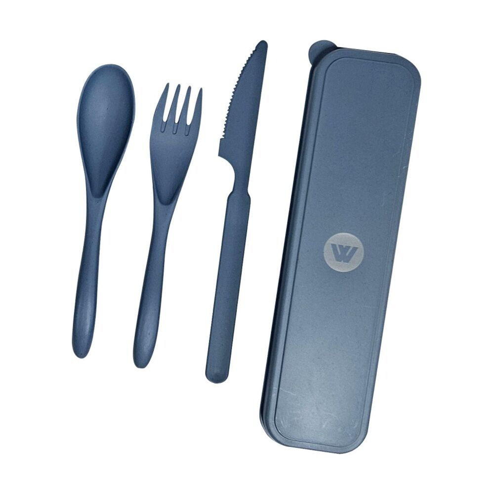 Wildtrak Wheat Straw Tableware Cutlery Set Assorted Outdoor Camping/Hiking (4 Pieces) — image 2