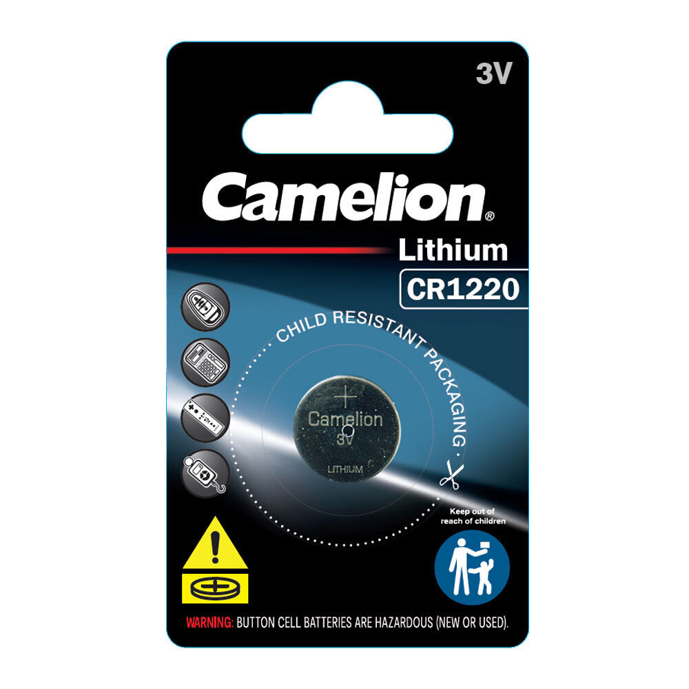 Camelion Lithium 1220 Button Cell 3V Batteries For Calculator/Watch/Car Keys — image 2