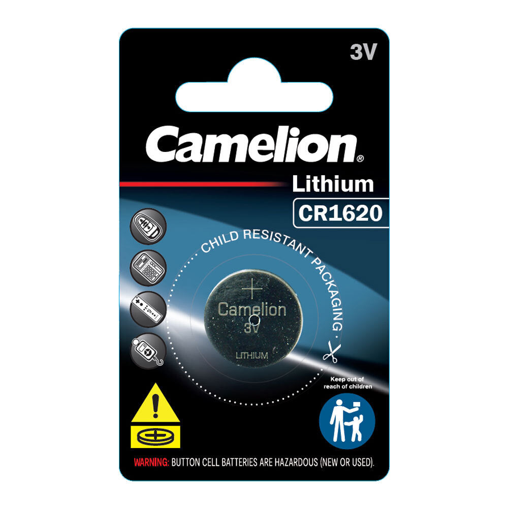 Camelion Lithium 1620 Button Cell 3V Batteries For Calculator/Watch/Car Keys — image 2