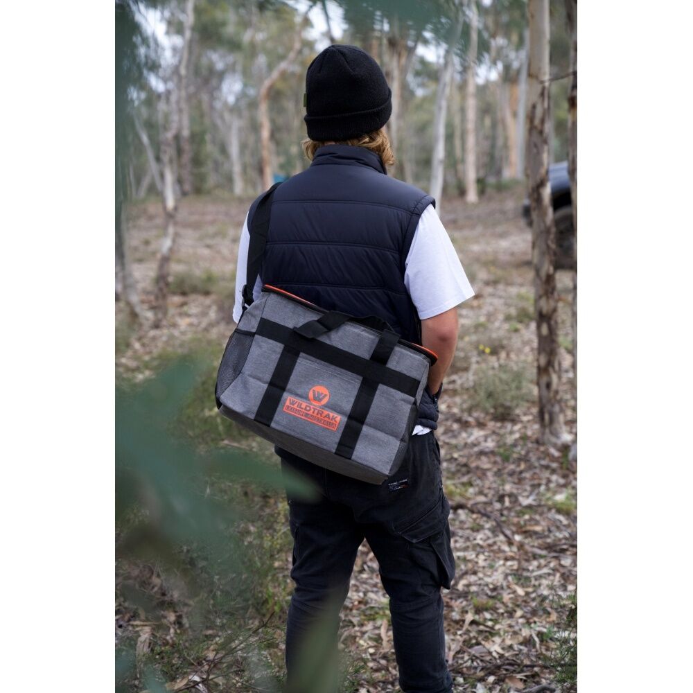 Wildtrak 36-Can Camping Cooler 24L/41cm Storage Bag Drink Holder Grey/Black — image 2
