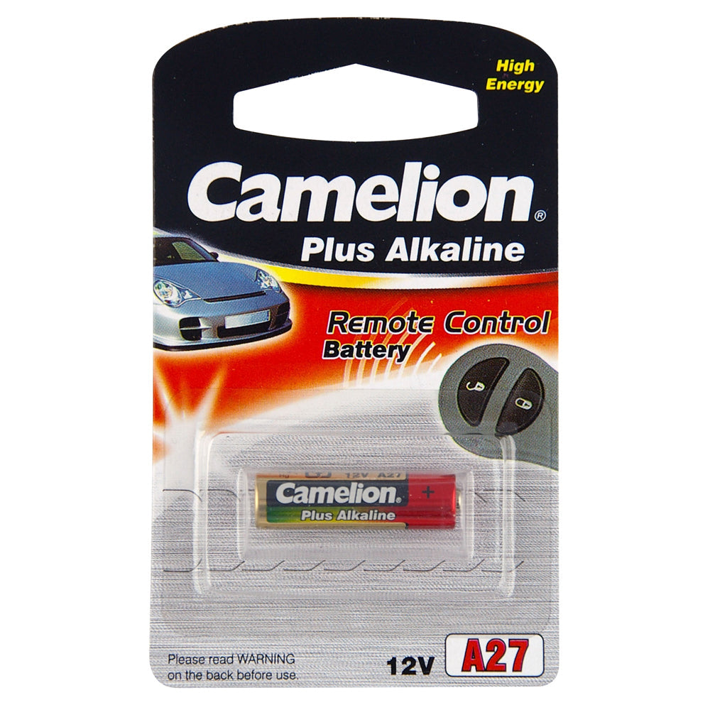 Camelion Alkaline Battery 12V 27A Cylindrical Power for Garage Car Remote Alarm — image 2