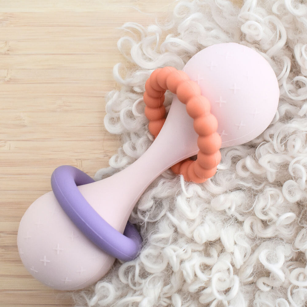 Koala Dream Silicone Sensory Maraca Ratttle Kids/Childrens Toy Pink 0M+ — image 4