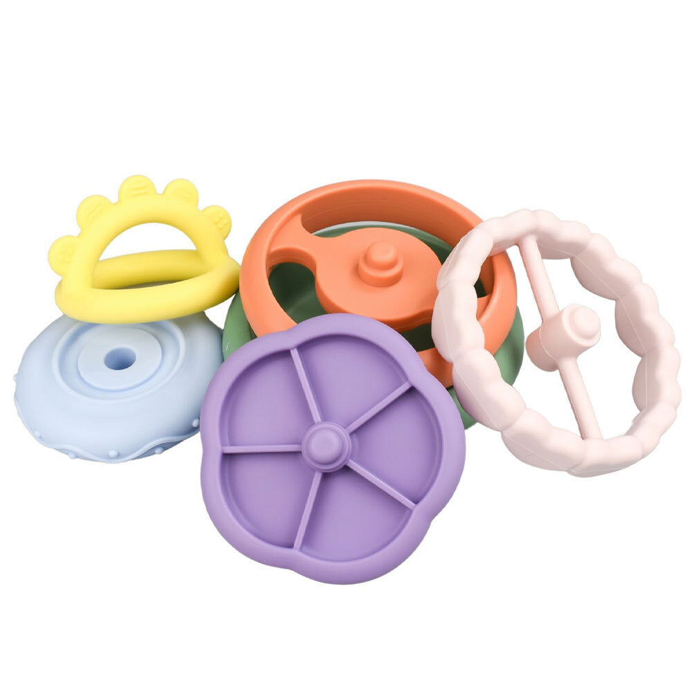 Koala Dream Silicone Kids/Childrens Sensory Rainbow Stacking Teether 0M+ — image 2