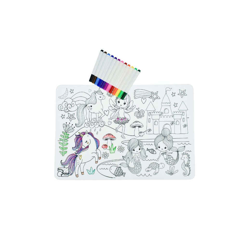 Koala Dream Reusable Silicone Drawing Mat & Markers Enchanted Kingdom 3y+ — image 5