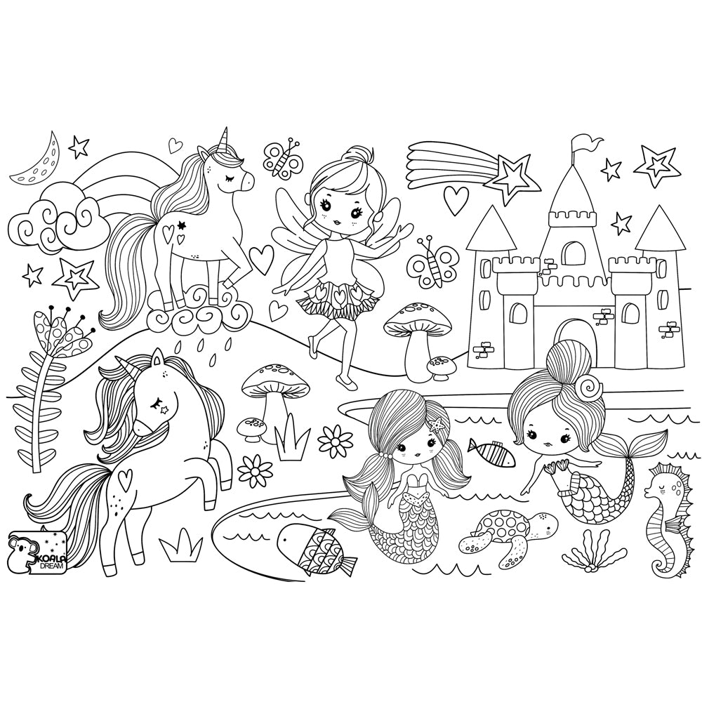 Koala Dream Reusable Silicone Drawing Mat & Markers Enchanted Kingdom 3y+ — image 7