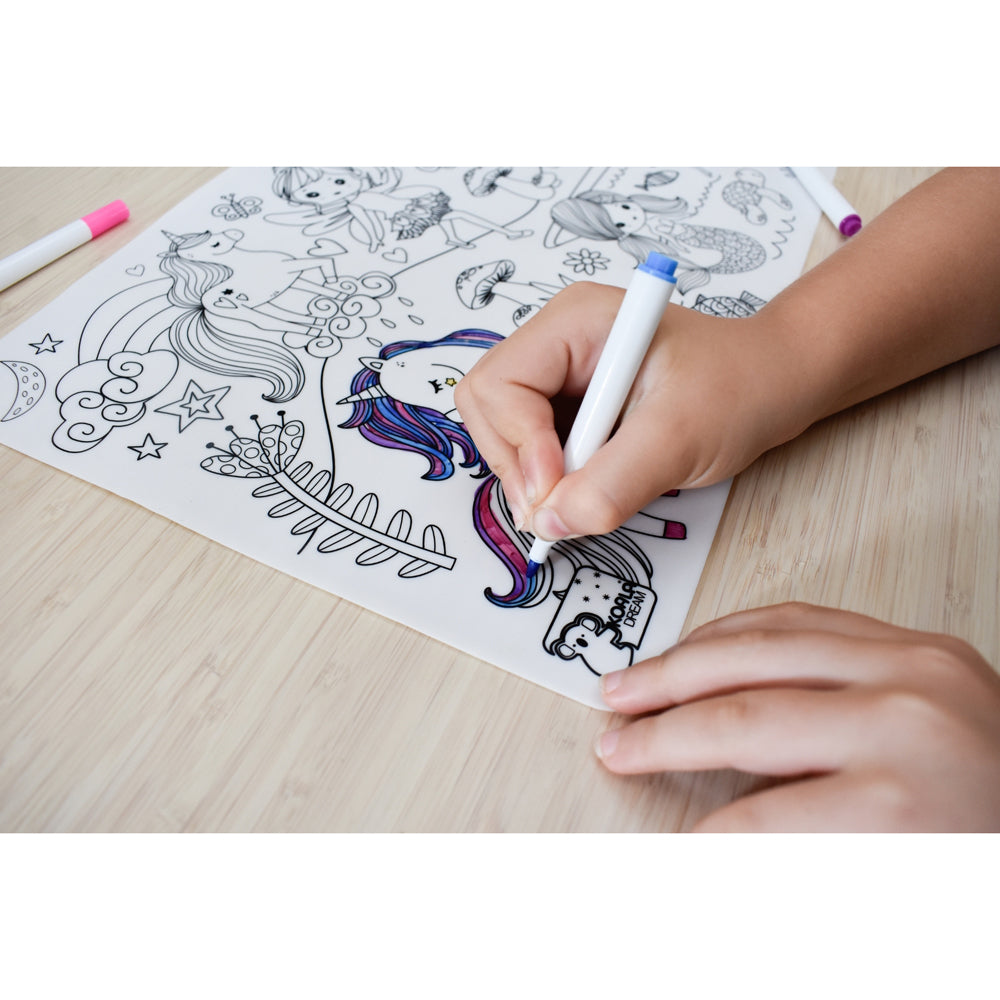 Koala Dream Reusable Silicone Drawing Mat & Markers Enchanted Kingdom 3y+ — image 8