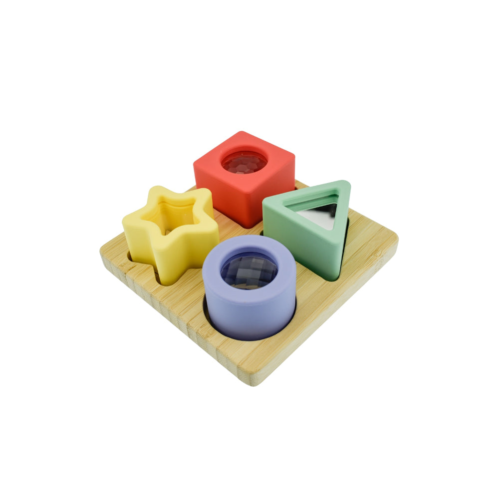 Koala Dream Colourful Silicone Prism Play Shape Sorter Sensory Toy 6m+ — image 3