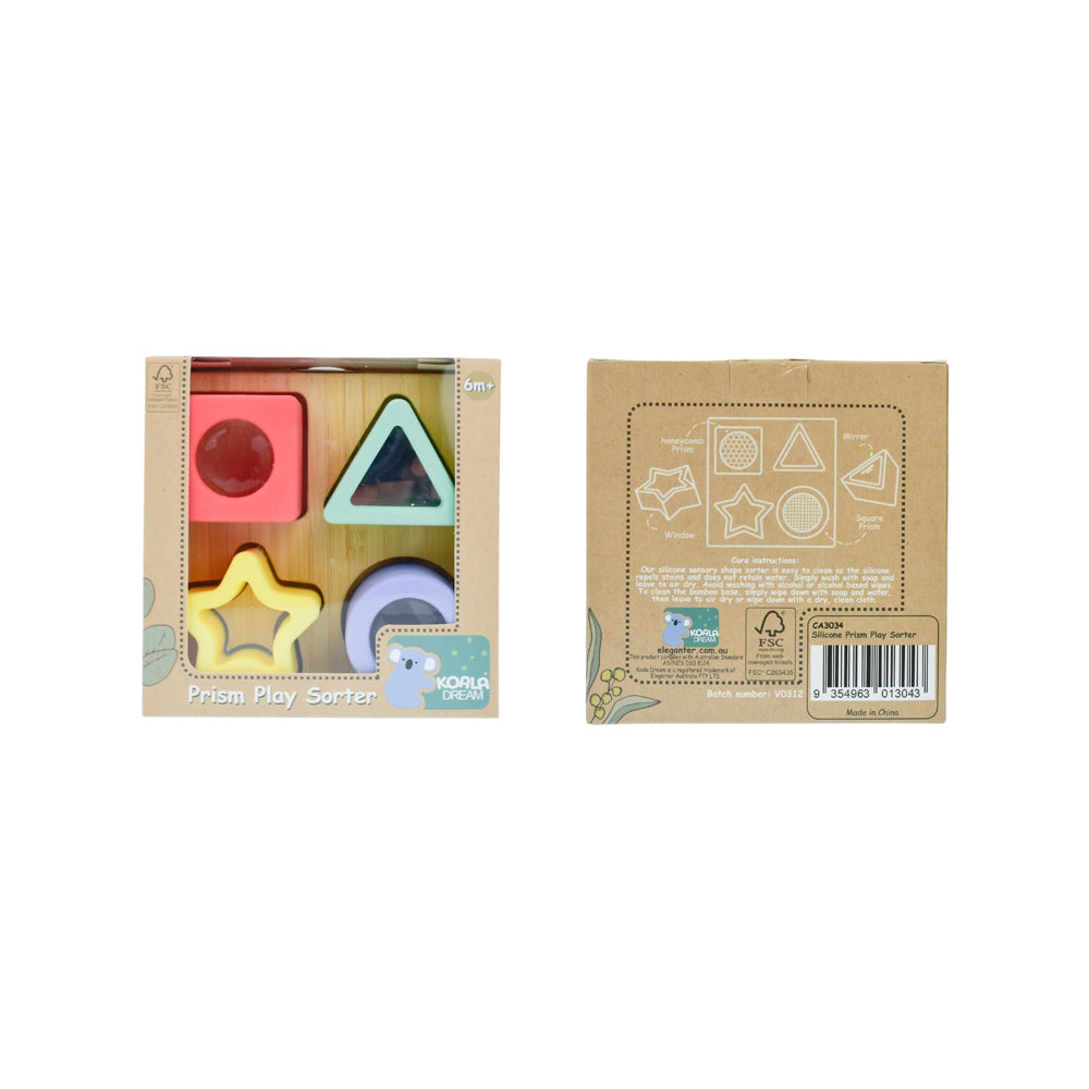 Koala Dream Colourful Silicone Prism Play Shape Sorter Sensory Toy 6m+ — image 6